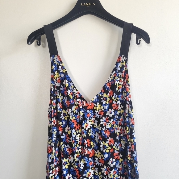 New Rag & Bone Estell Navy Floral Print Crepe Midi Dress NWT W292316NY Medium - Picture 13 of 16